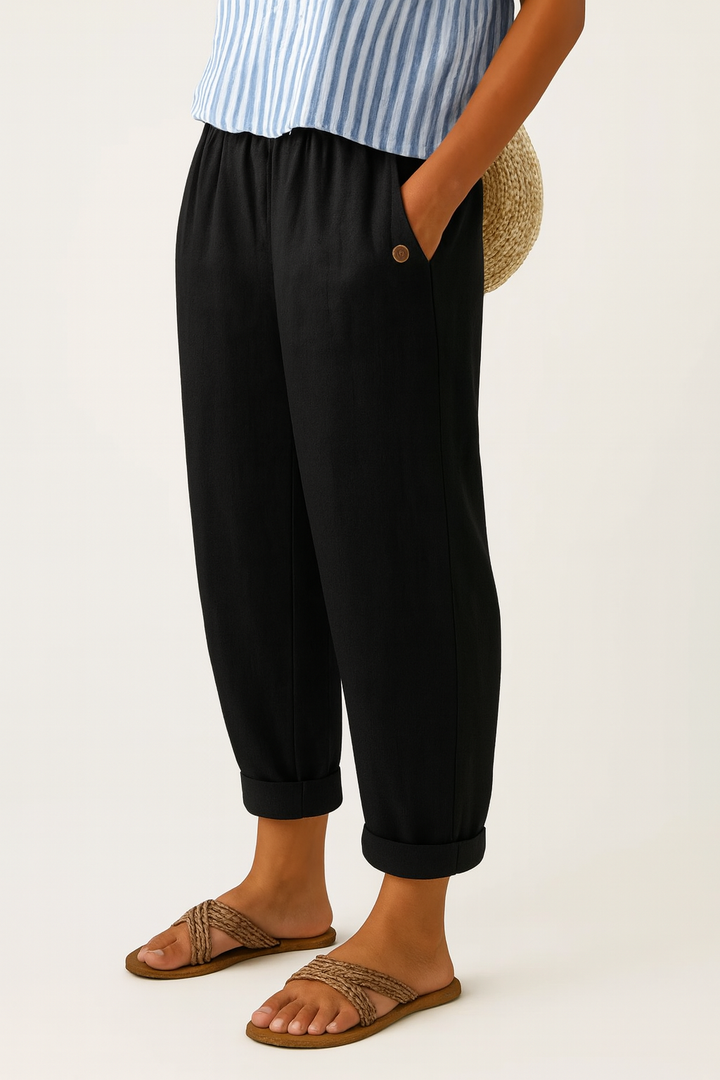 Romina™ Classic Linen Trousers