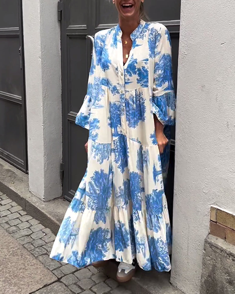 Diana™ - Comfy Patchwork Maxi Dress