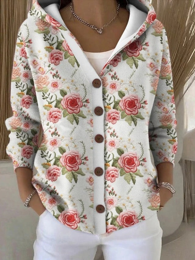 Cassidy | Cozy Artistic Long Cardigan