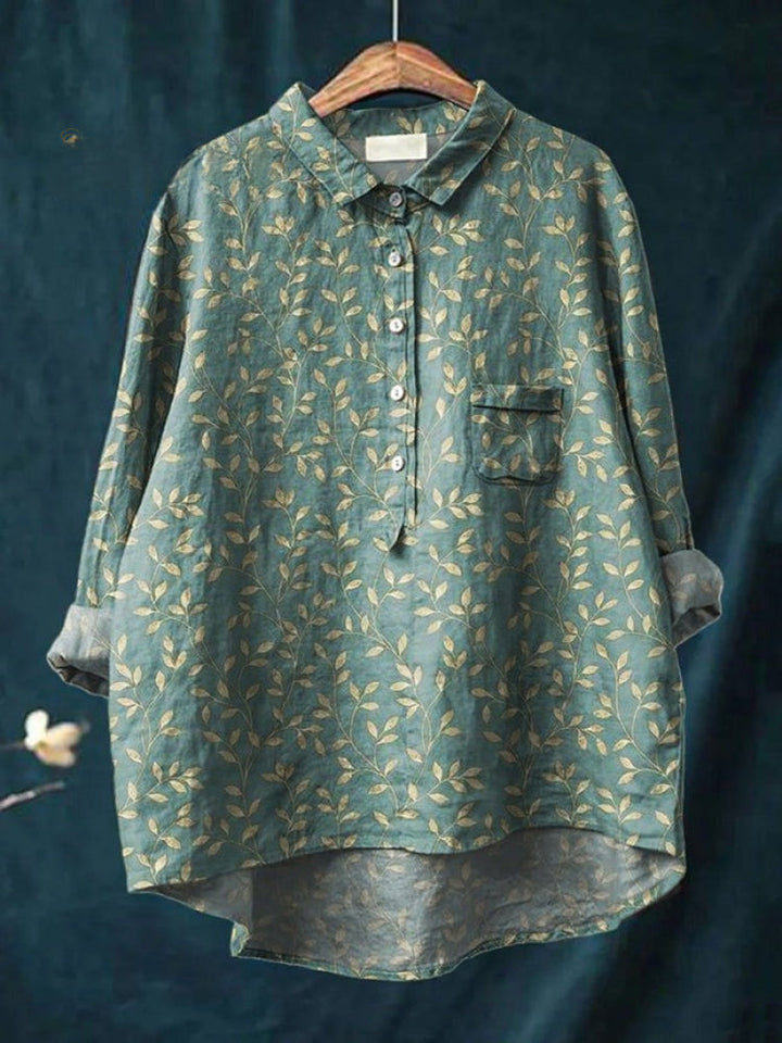 Tiziana – Patterned Linen Shirt