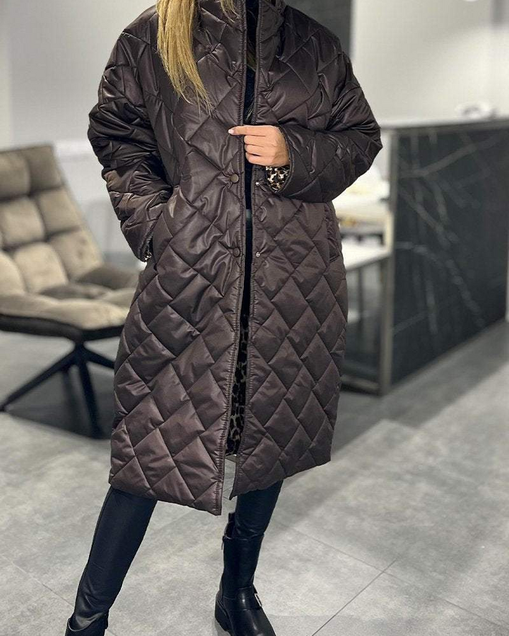 Daisy™ - Casual Mid-Length Cotton Coat with Lapels