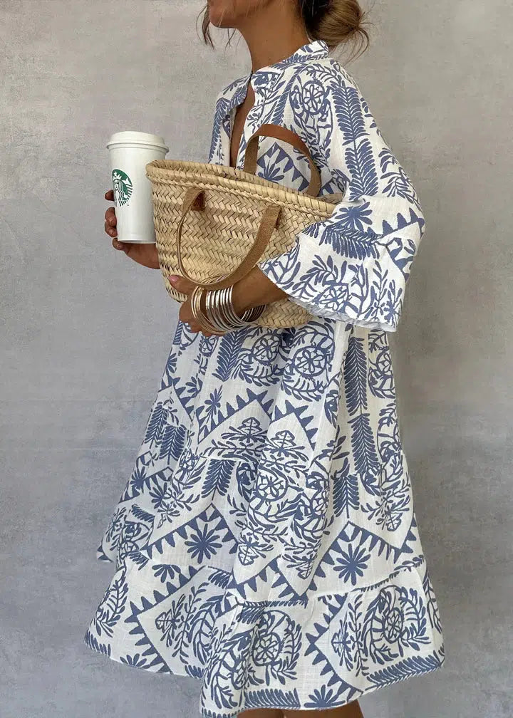 Idalina - Chic Printed Dress