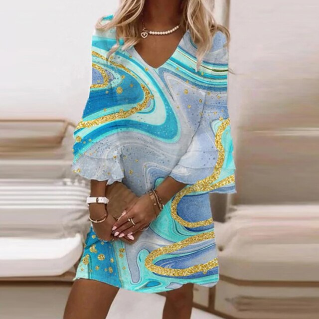 Drezzy | Women's V-Neck Mini Dress
