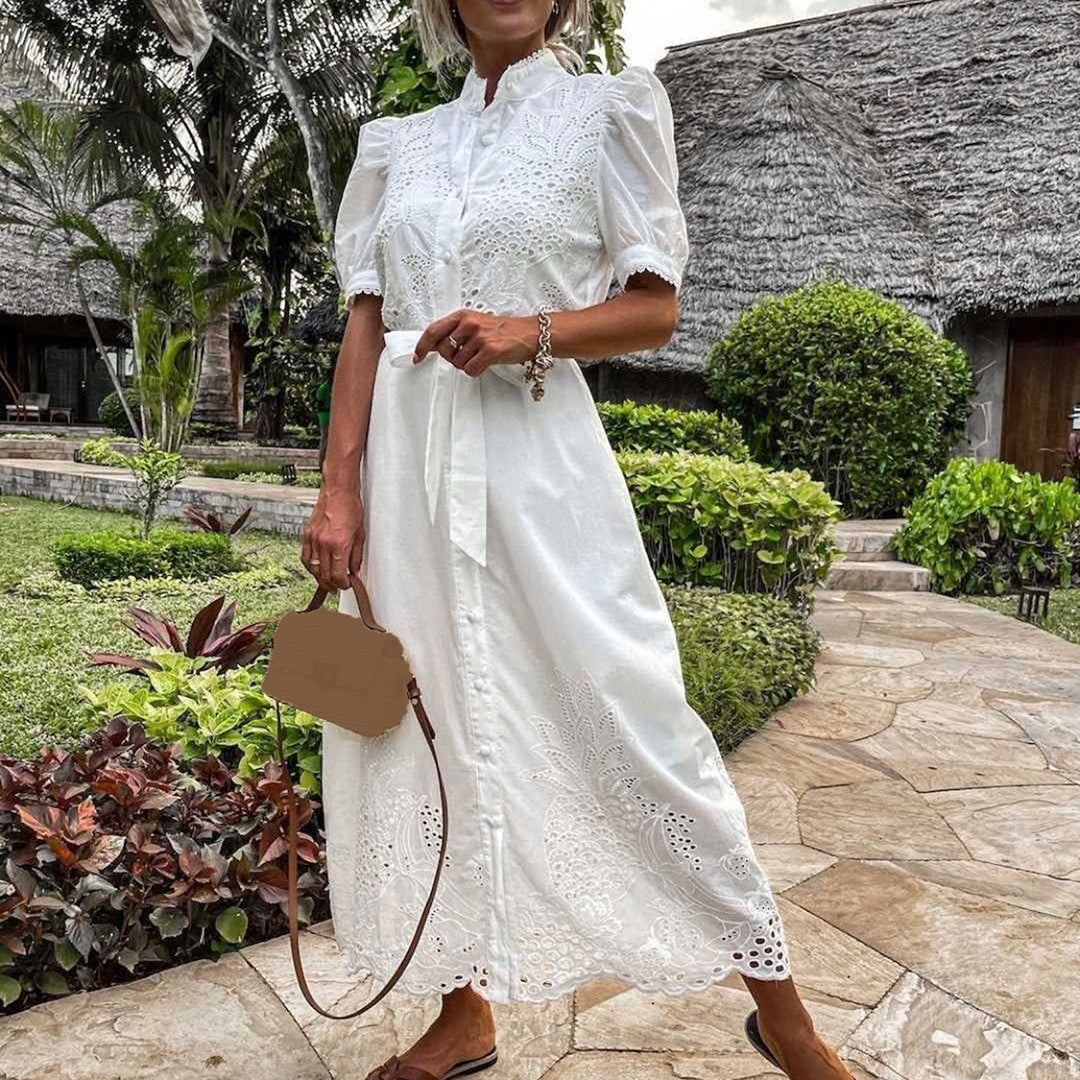 Celeste | Women's Maxi Dress with Tie Waist