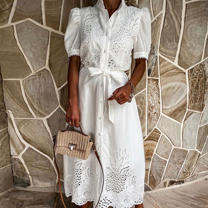 Celeste | Women's Maxi Dress with Tie Waist