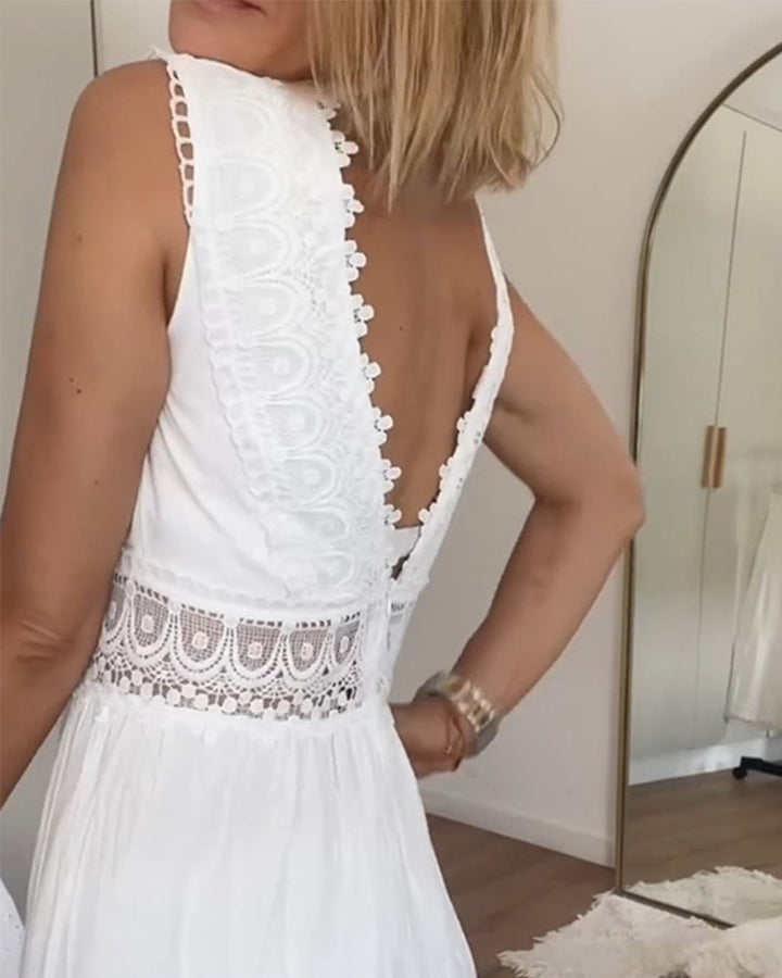 Kim | Lace V-Neck Dress (Almost Sold Out)