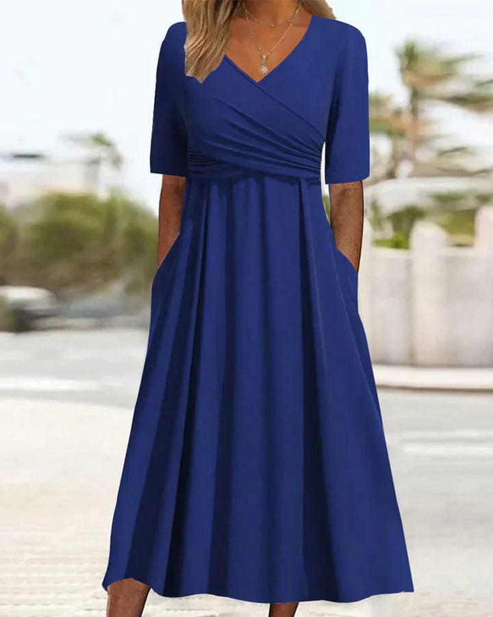 Anna™ - Short Sleeve Wrap Dress