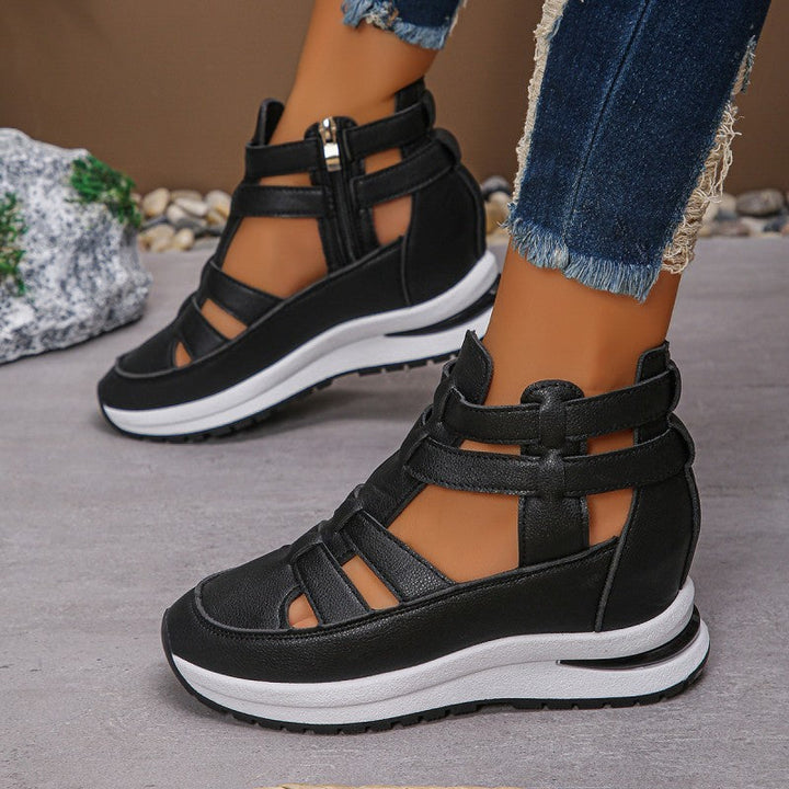 Lightweight Wedge Sandals with Side Zip for Ultimate Comfort