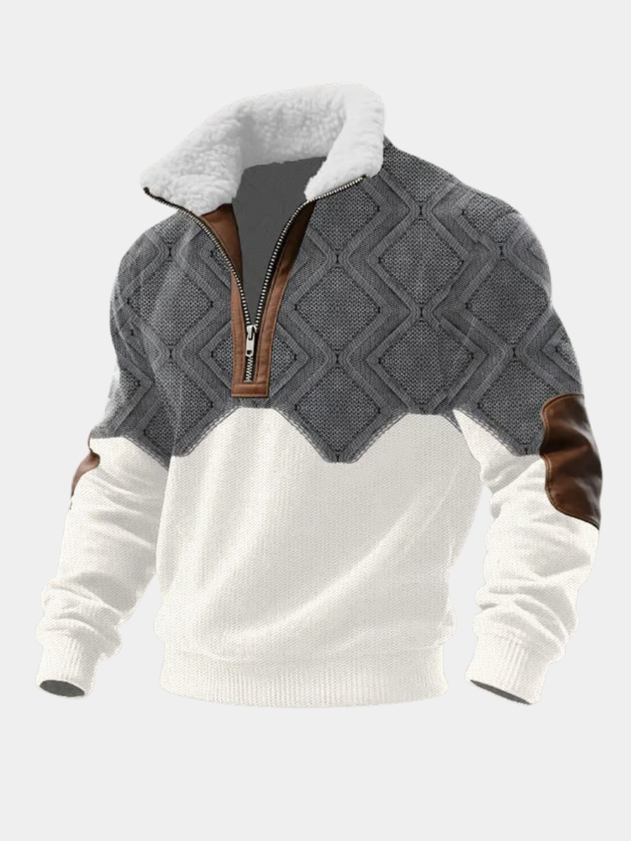 SILVORO | High-Neck Fleece Sweater
