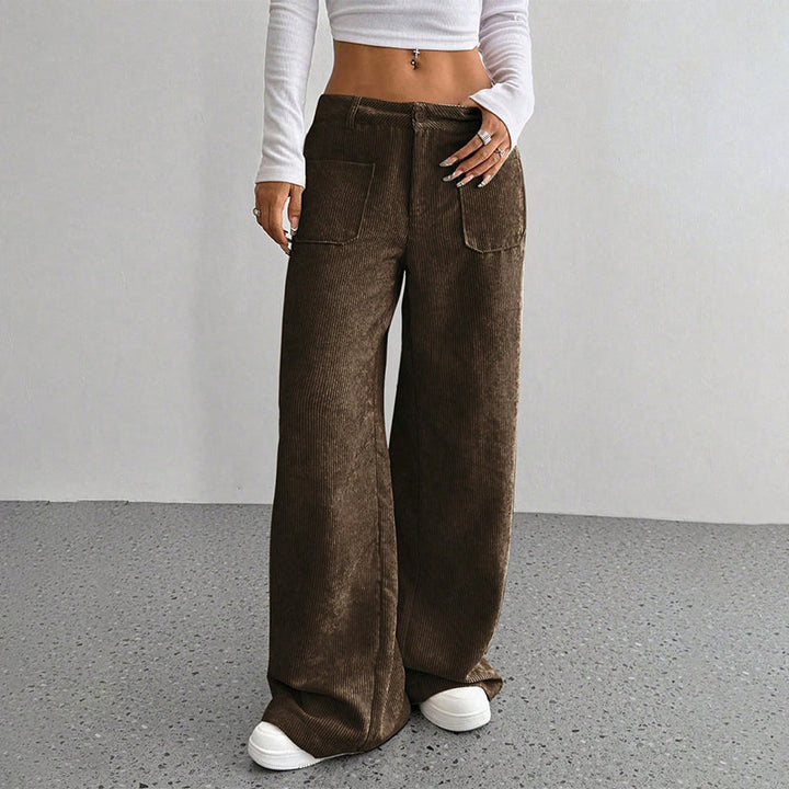 Women's Casual High-Waist Trousers – Relaxed Fit for Ultimate Comfort and Style