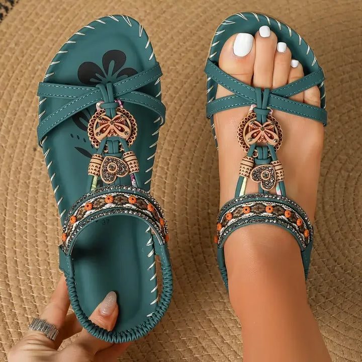 Colella™ - Elegant Orthopedic Flower Sandals