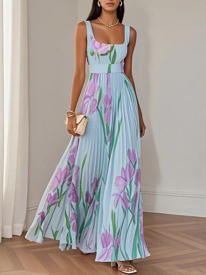 Mary™ - Elegant Pleated Maxi Dress