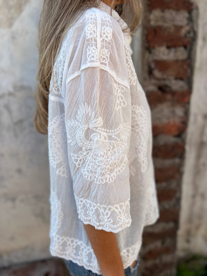 Laura™ - Embroidered Long-Sleeve Cardigan