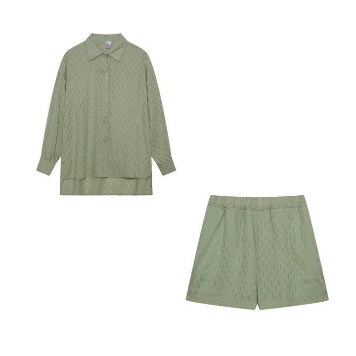 Elizabeth - Breezy Shirt And Shorts Set