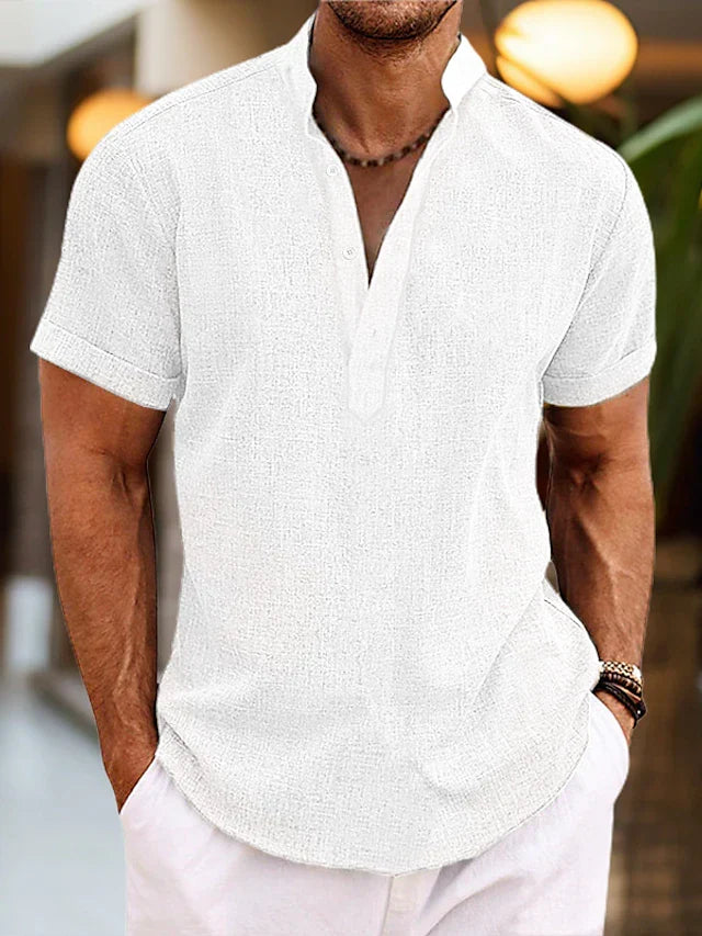 Silas | Men's Short Sleeve Shirt with Buttons