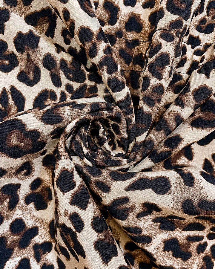 Leopard Print Reversible Hooded Jacket