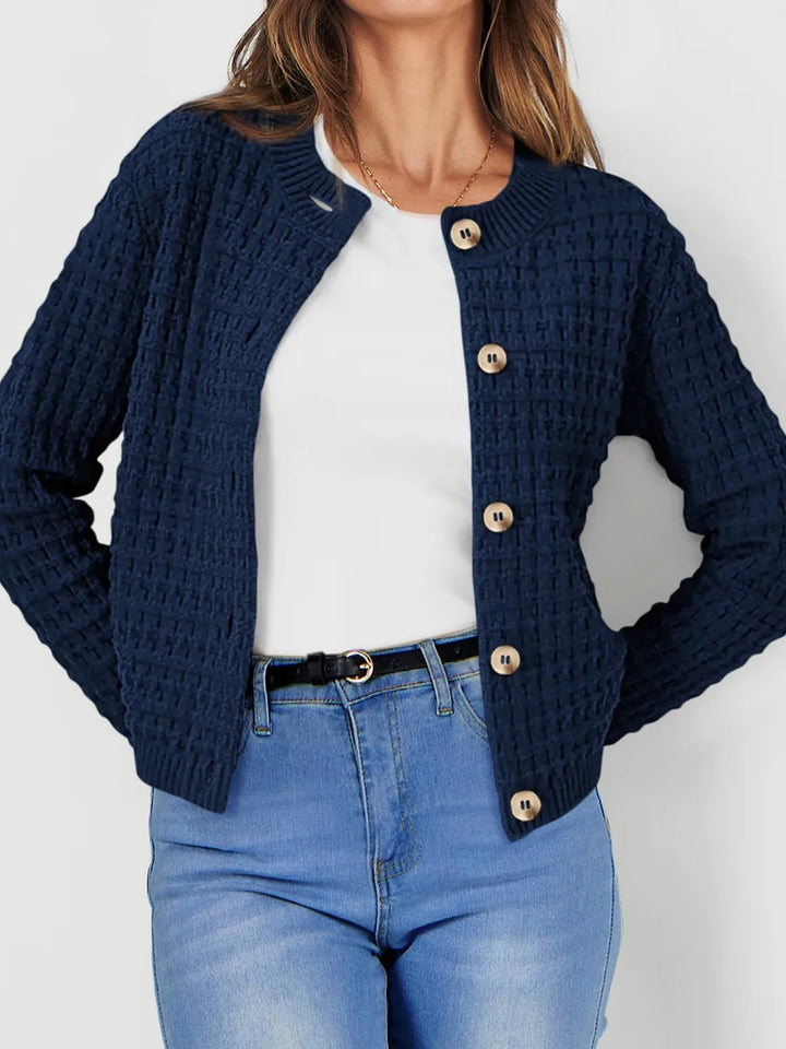 Harper™ - Cardigan with Button Placket