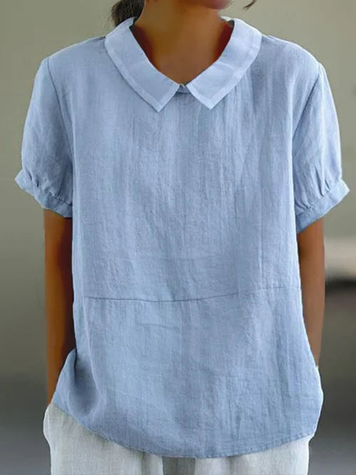 Amalie ™ - Relaxed Fit Collared Blouse