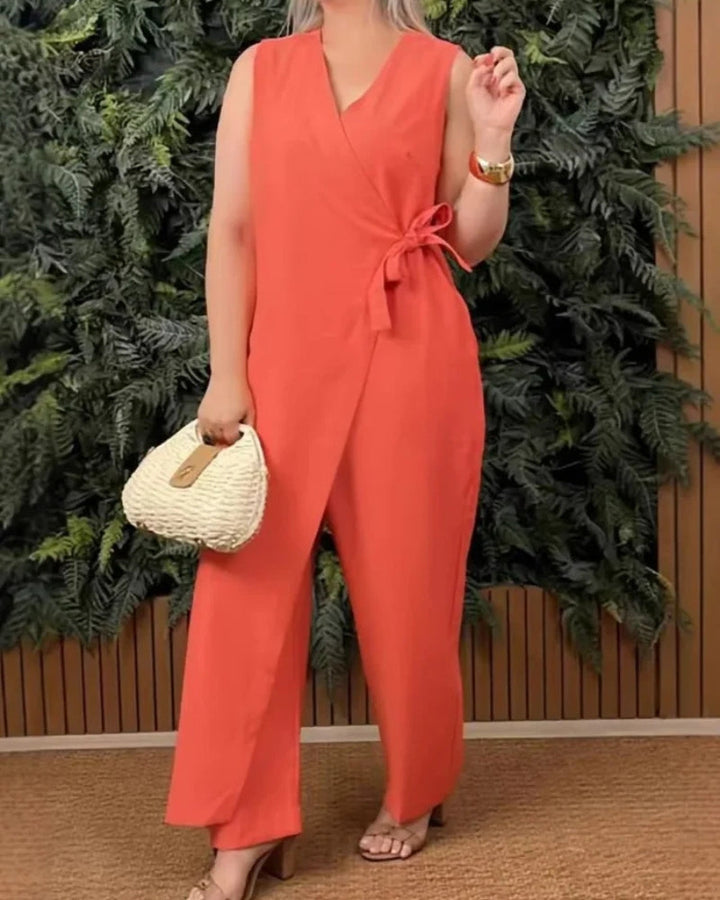Teresa™ - Versatile Tie-Waist Jumpsuit