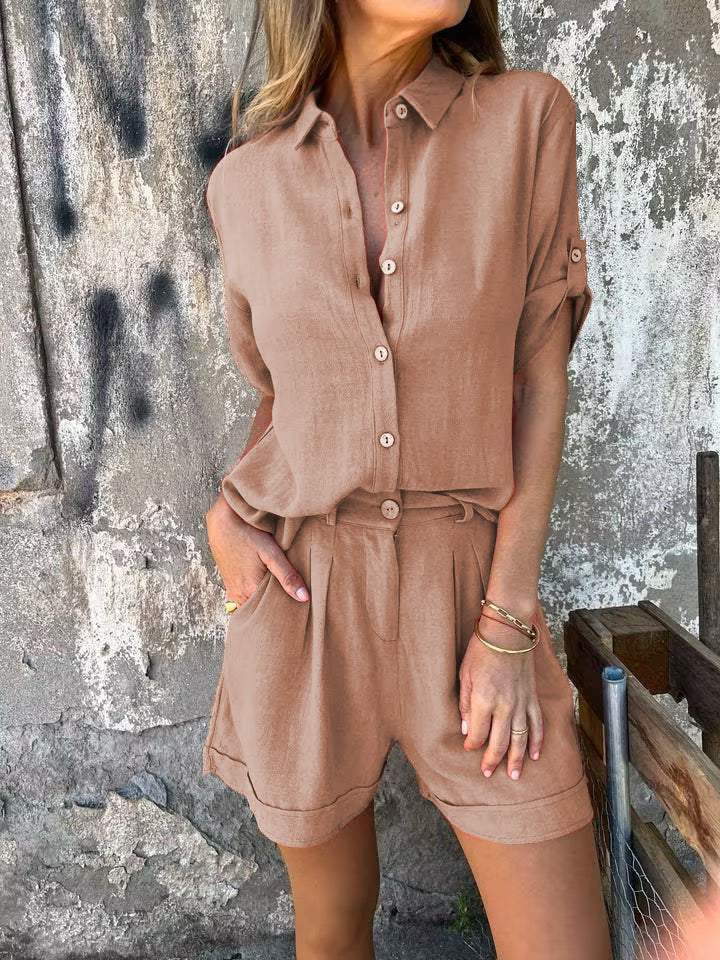 Gia™ – Stylish Cotton-Linen Set