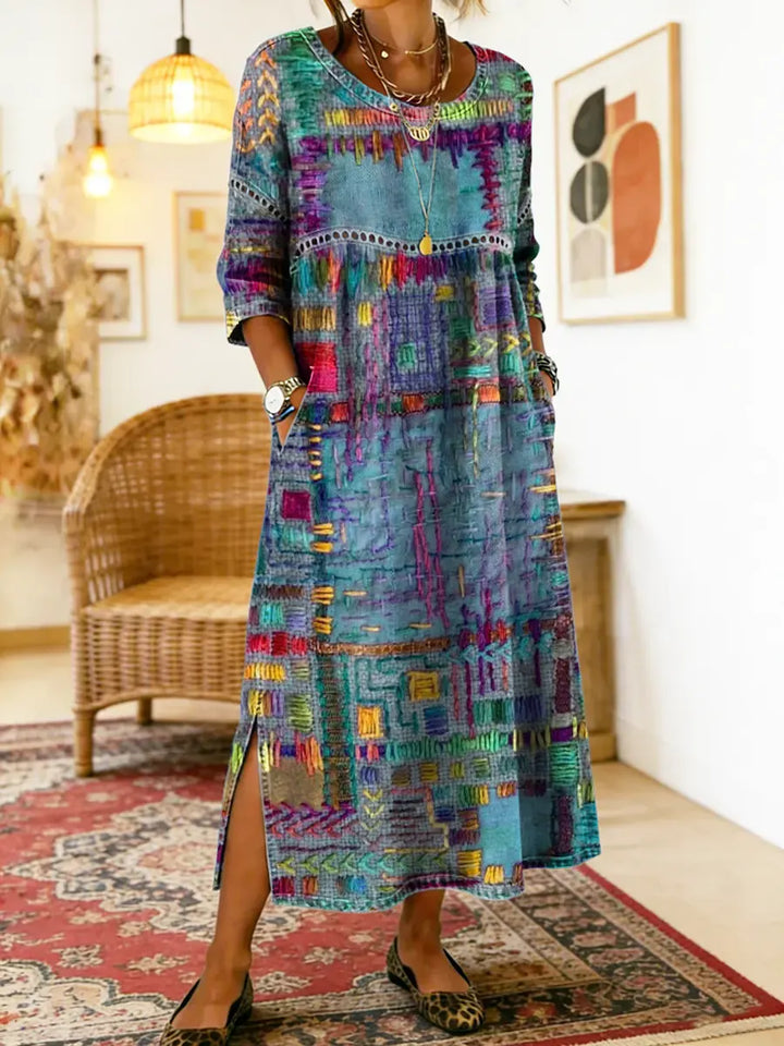 Isabelle | Ethnic Patchwork Dress
