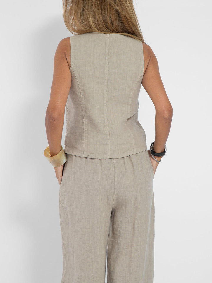 Ella | Vest Wide Pants Set (Almost Sold Out)