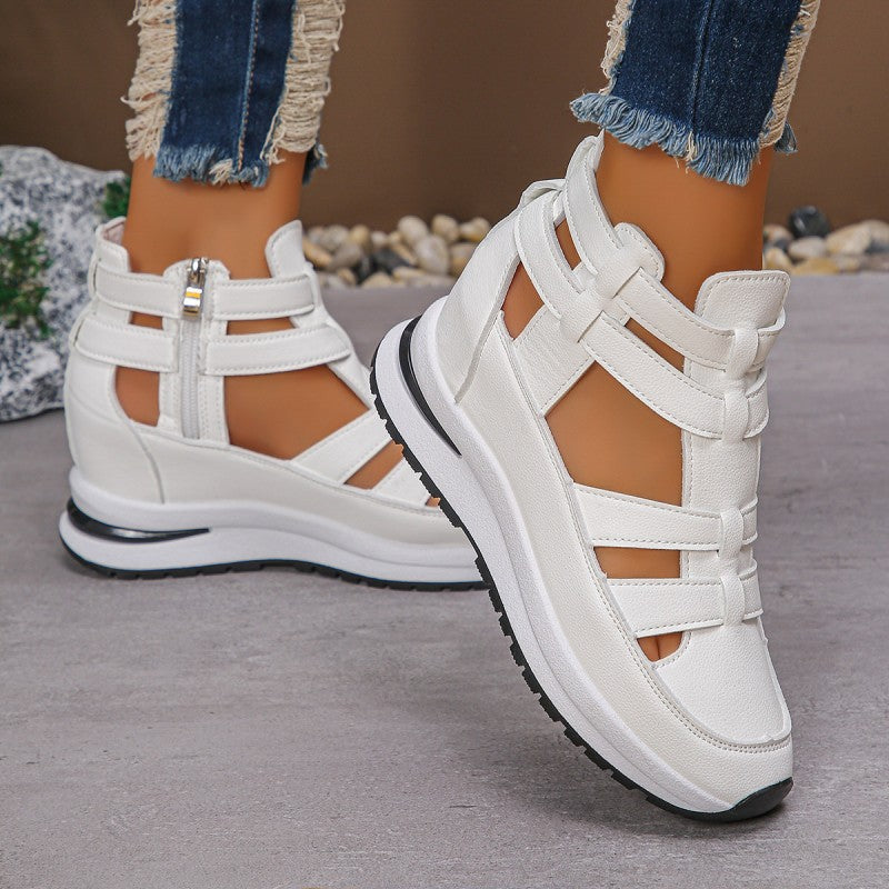 Lightweight Wedge Sandals with Side Zip for Ultimate Comfort