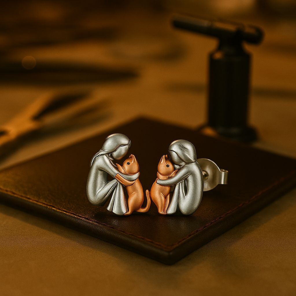 Leila™ Cat-Inspired Charm Earrings