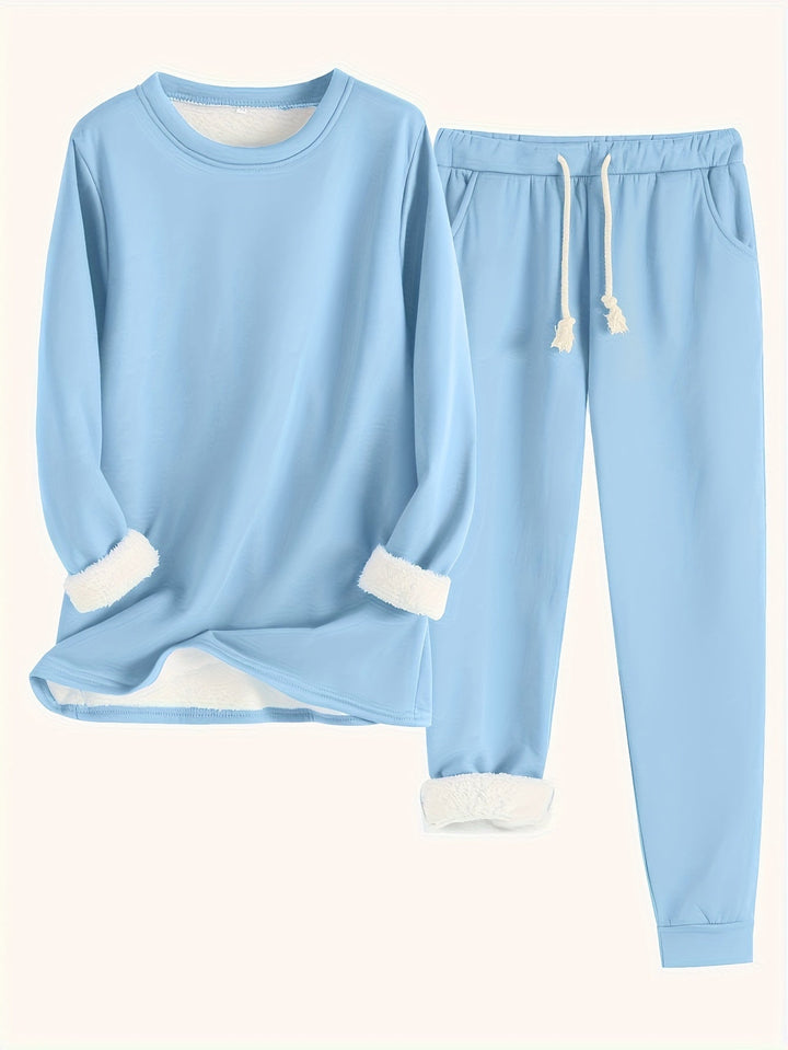 Riley™ - Cozy Fleece-Lined Lounge Set