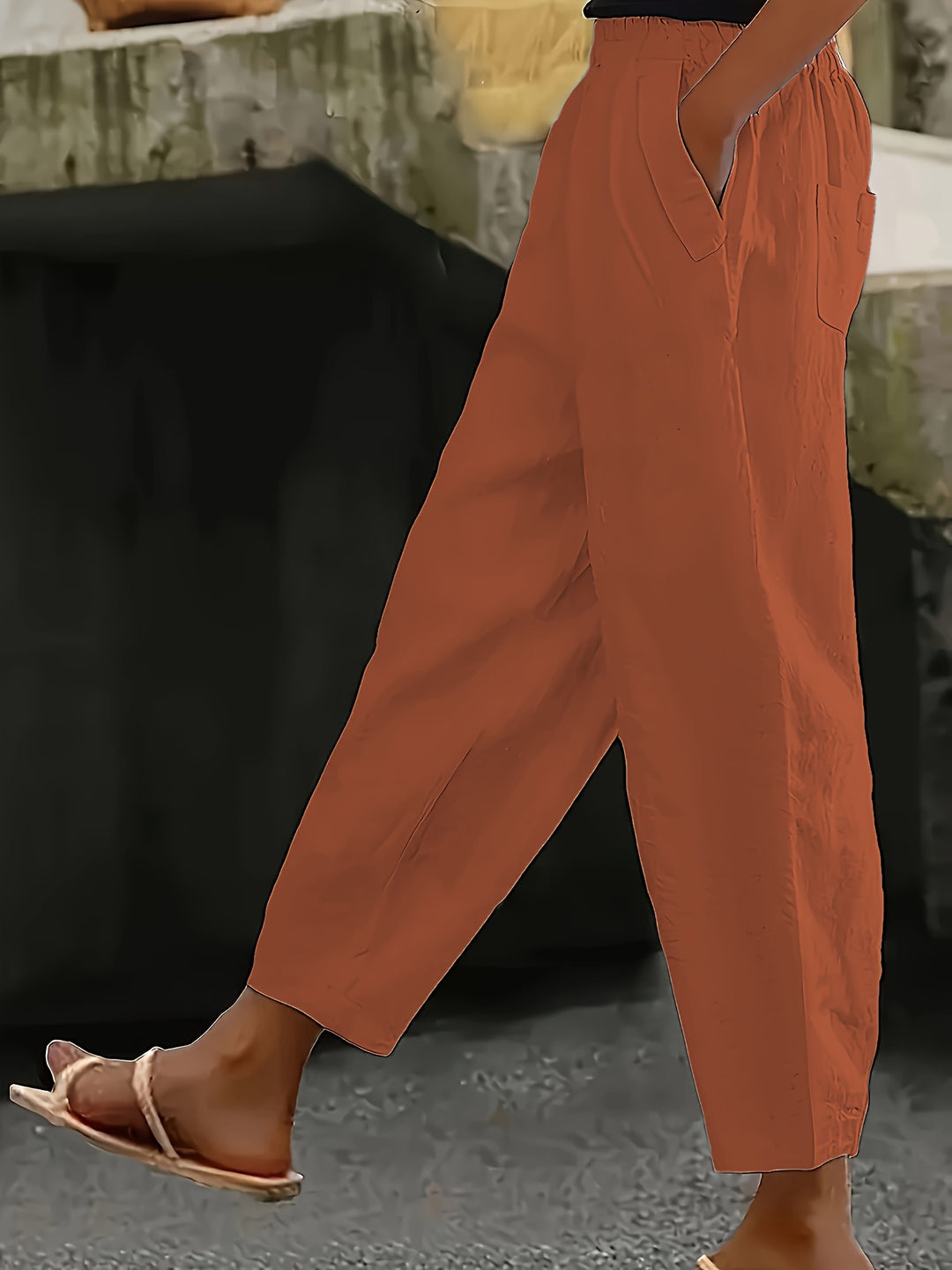 Rachel™ - Comfy Elastic Waist Capris