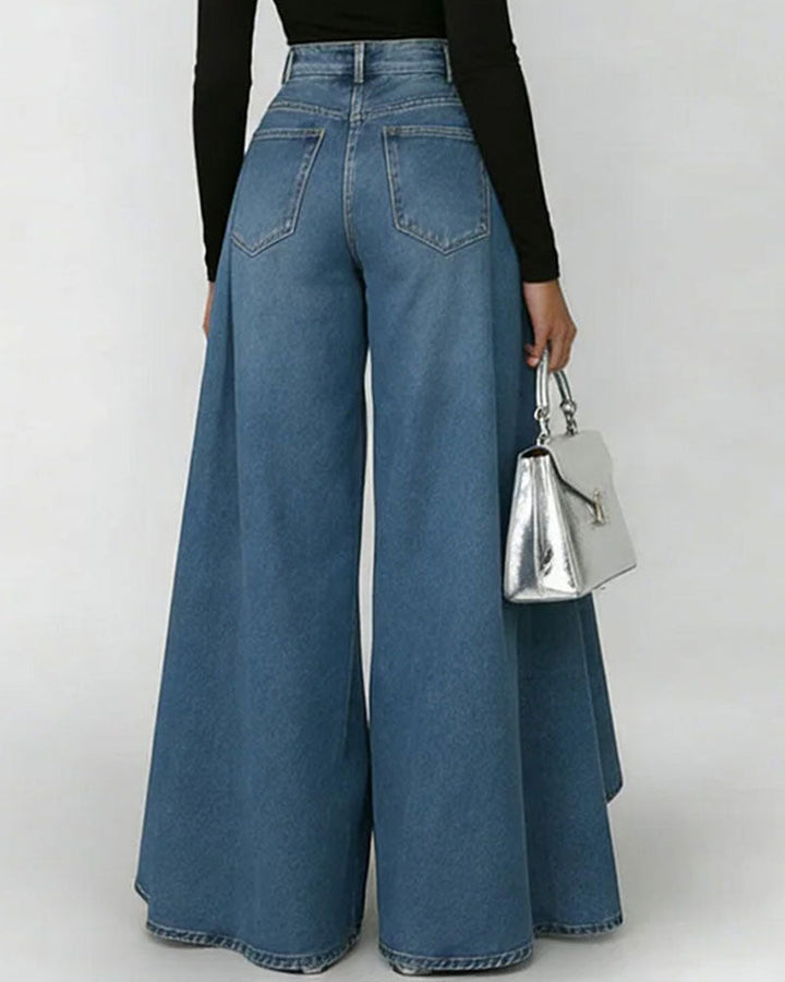 Women's Elegant Wide Leg Trousers
