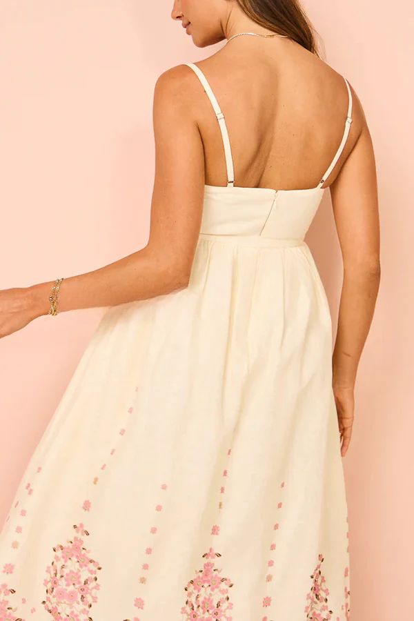 Wendy® Floral Paradise Maxi Dress with Straps and Pockets - Unique Print and Comfortable Fit