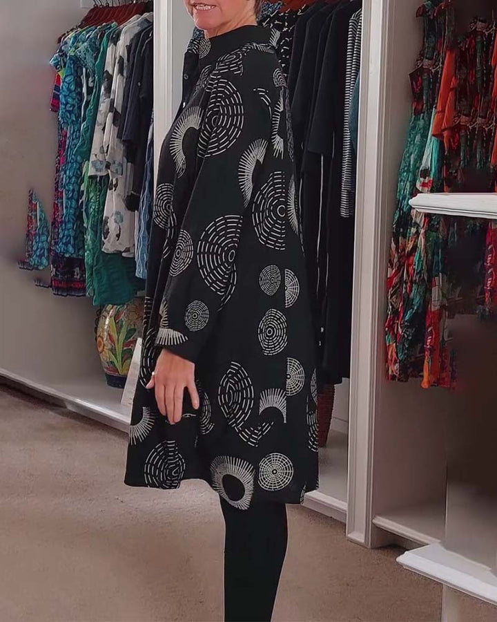 Marlene™ - Casual Geometric Print Dress