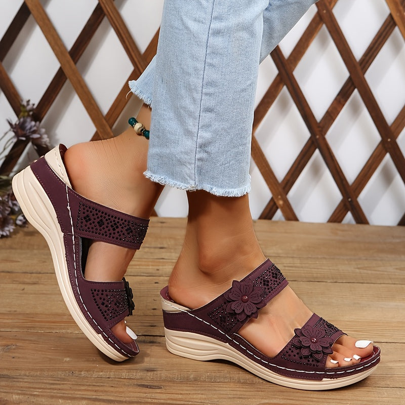 Delor Floral Heeled Sandals