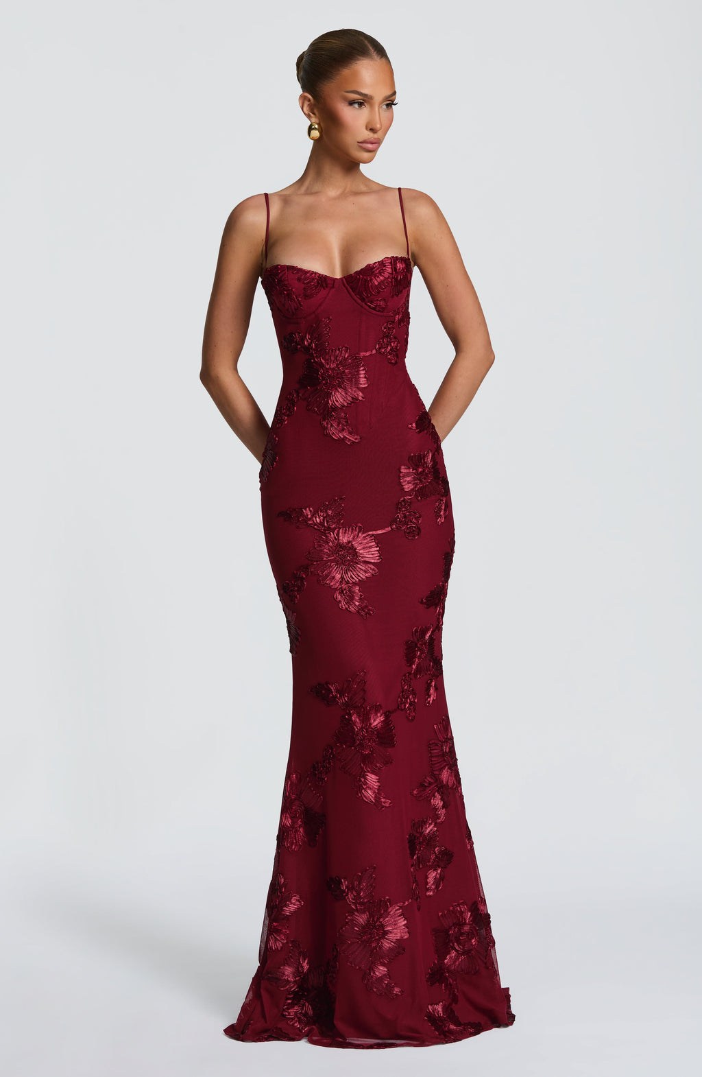 Women's Maxi Dress with Lace-Up