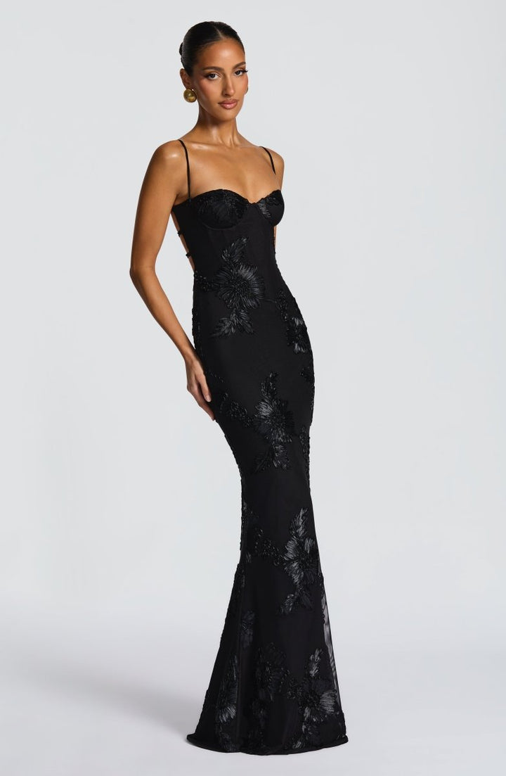 Women's Maxi Dress with Lace-Up