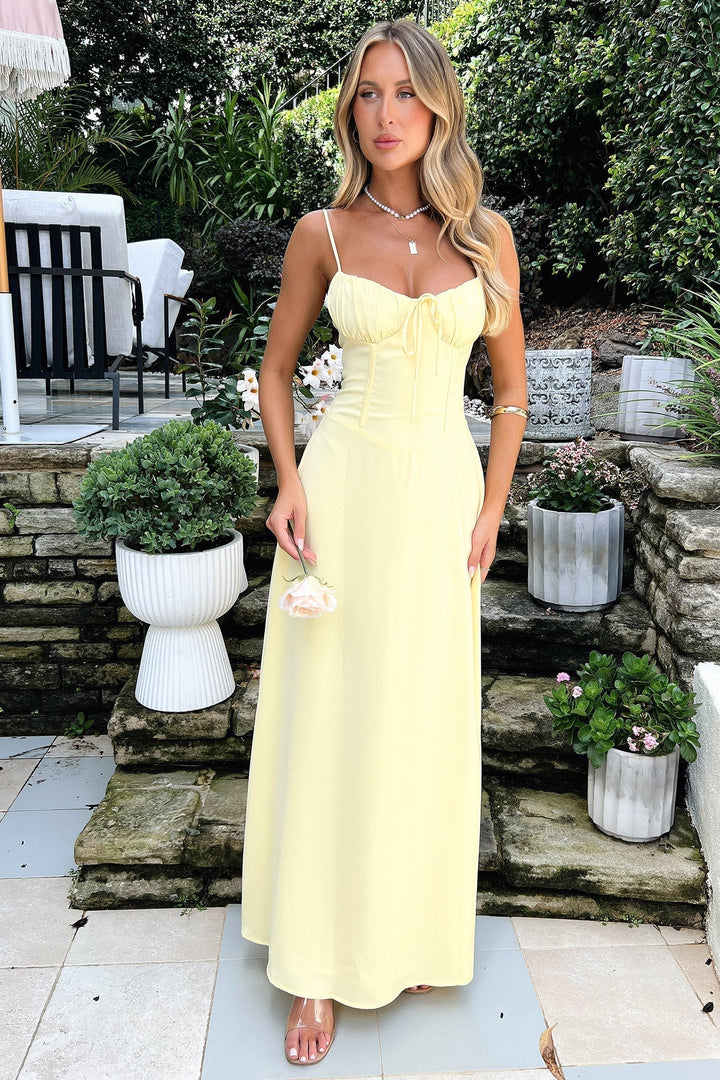 Women's Maxi Dress with Drawstring