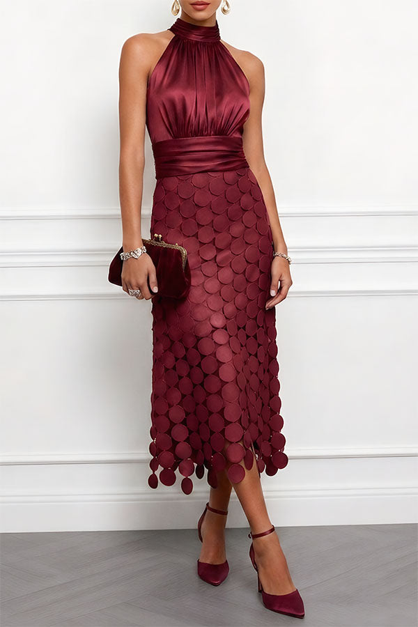 Céline | Women's Halter Midi Dress