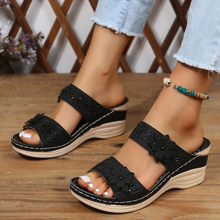 Delor Floral Heeled Sandals