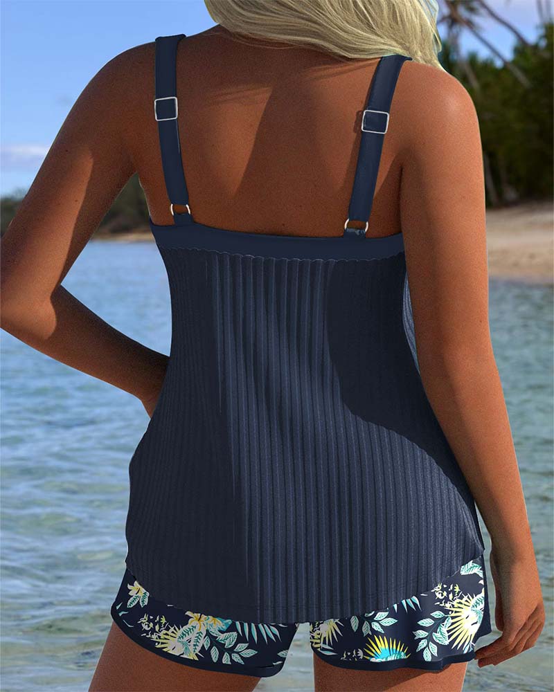 Clara™ – Elegant Floral Tankini Set