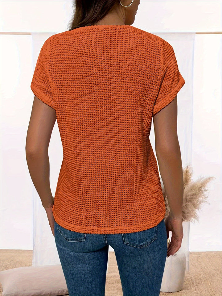 Megan™ - Stylish Round Neckline Lace Shirt