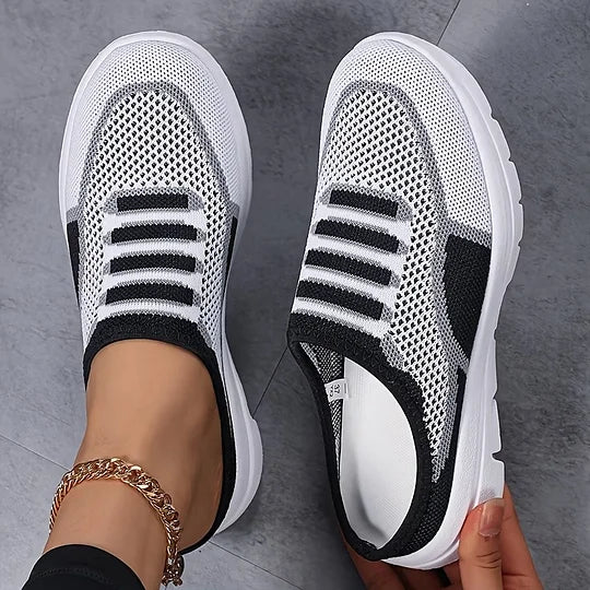 Chic and Breathable Women's Slip-On Mesh Sneakers