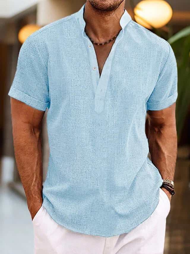 Silas | Men's Short Sleeve Shirt with Buttons