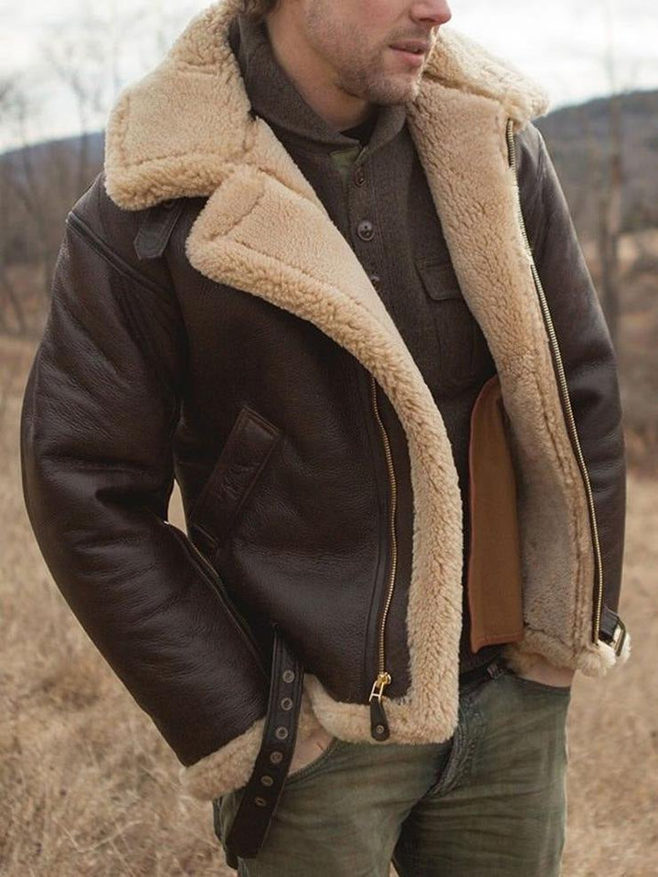 Enzo™ - Genuine Sheepskin Leather Jacket
