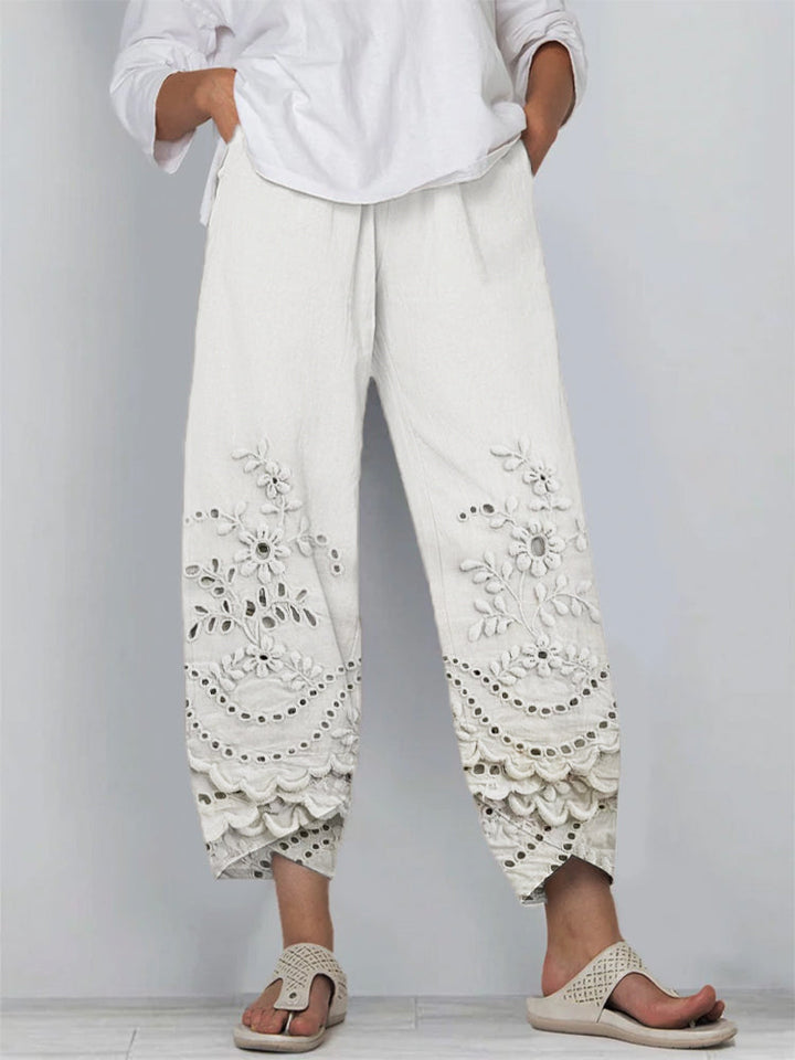 Noelya™ - Printed Lace Pants