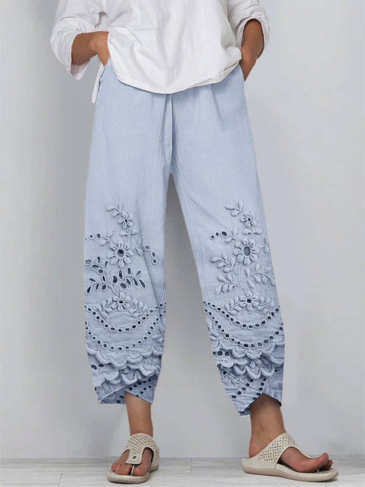 Noelya™ - Printed Lace Pants