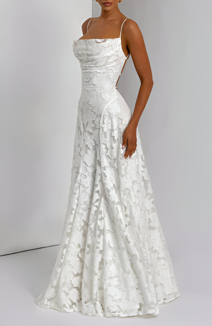 Francisa™ | Women's Long Lace Corset Dress