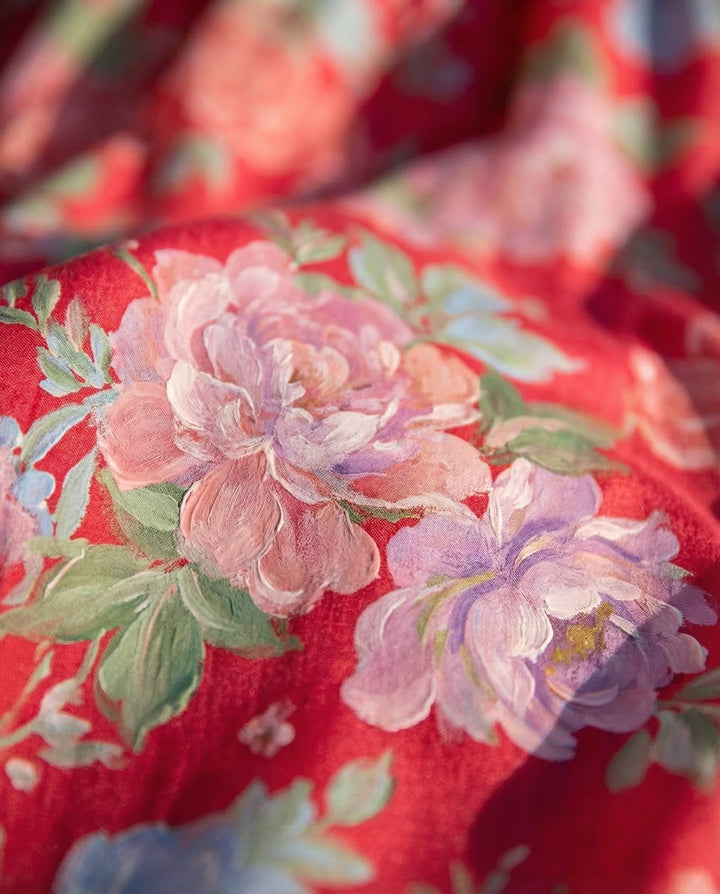 Minelda | Chic Floral V-Neck Dress