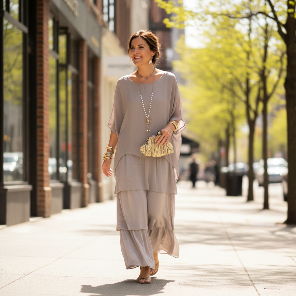 Susan™ | Elegant Long Flowing Dress