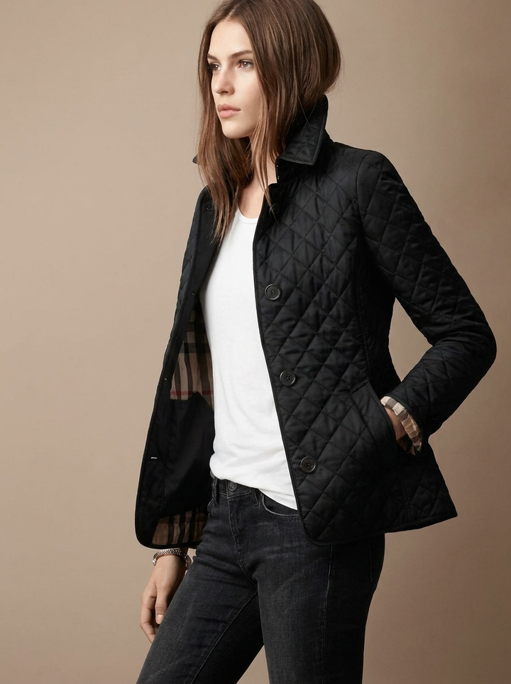 Lily | Women's Diamond Quilted, Padded Jacket with Pockets